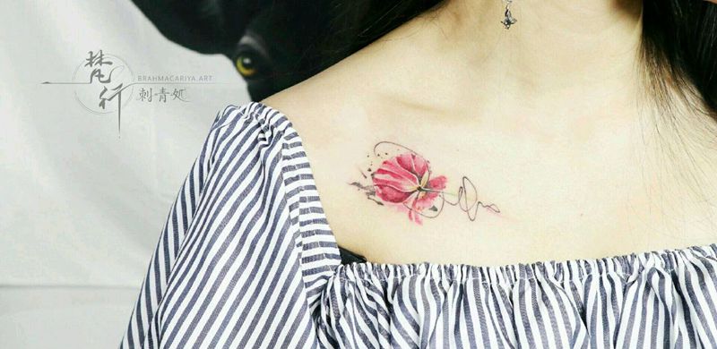 小清新纹身图片_手臂新传统纹身图案