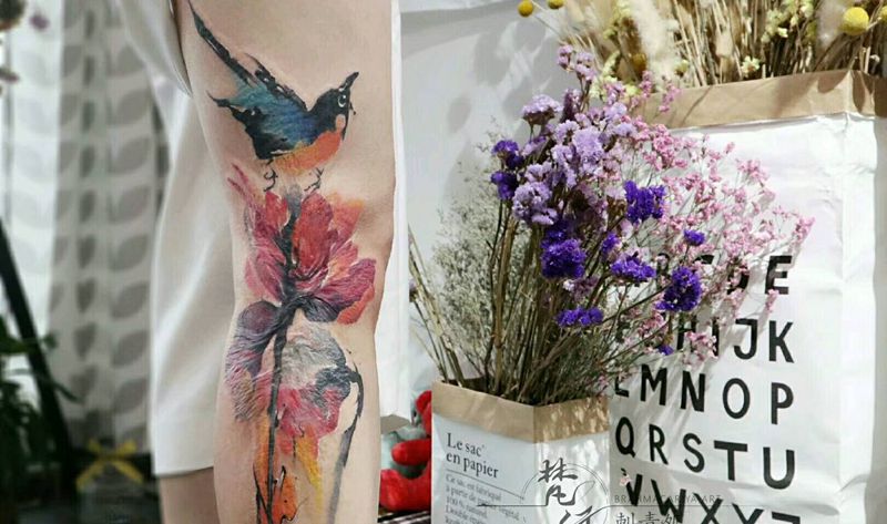 疤痕遮盖纹身图片