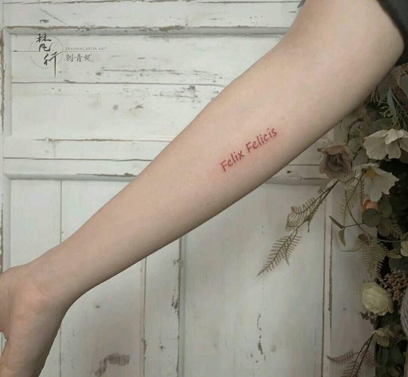 英文纹身图片_手臂新传统外语纹身图案