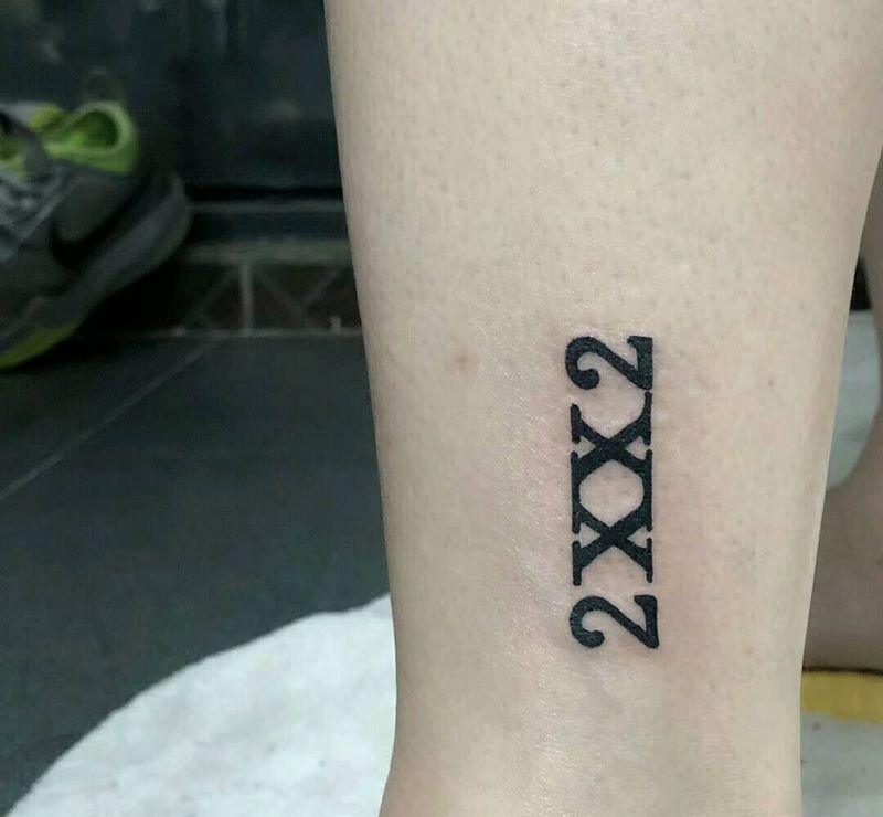数字纹身图片_手臂新传统数字纹身图案