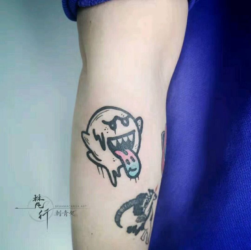 动漫纹身图片_手臂新传统纹身图案