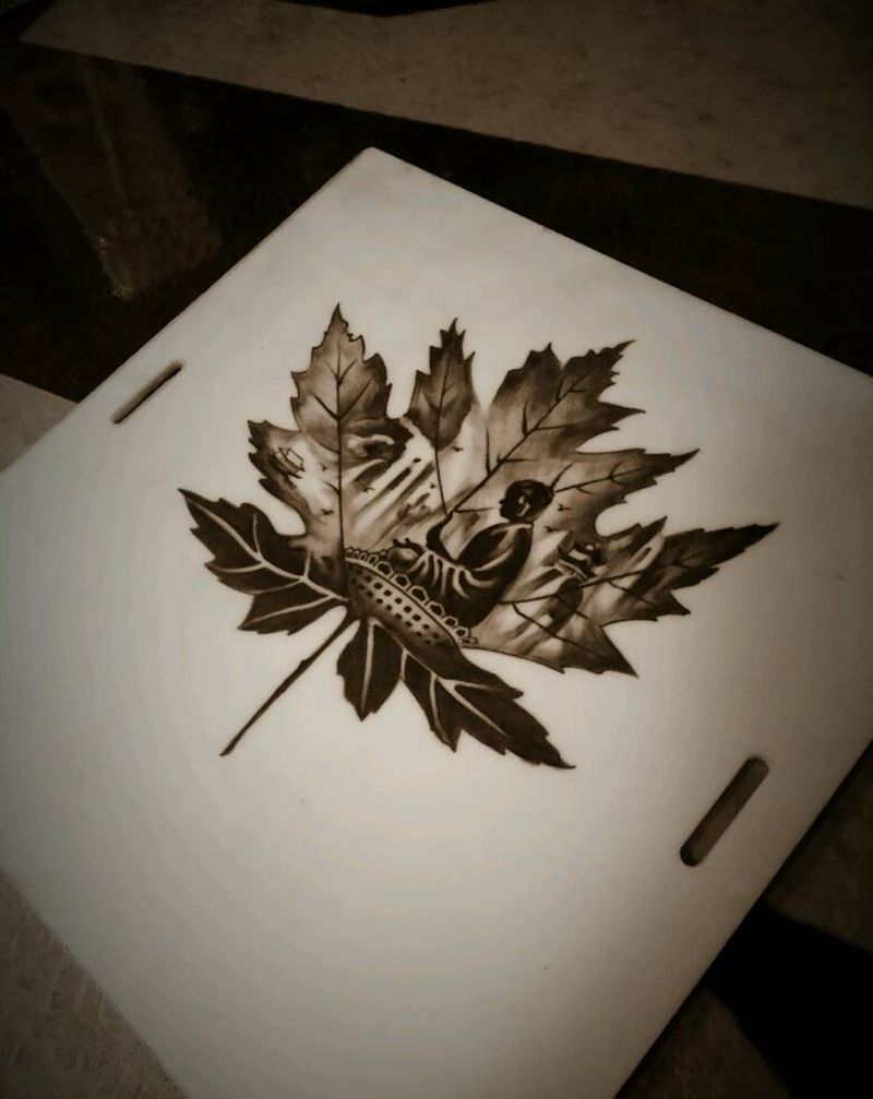 悟道纹身图片_背部手臂腿部习俗国画人物成品纹身图案