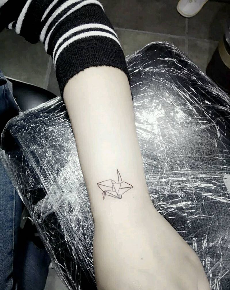 千纸鹤纹身图片