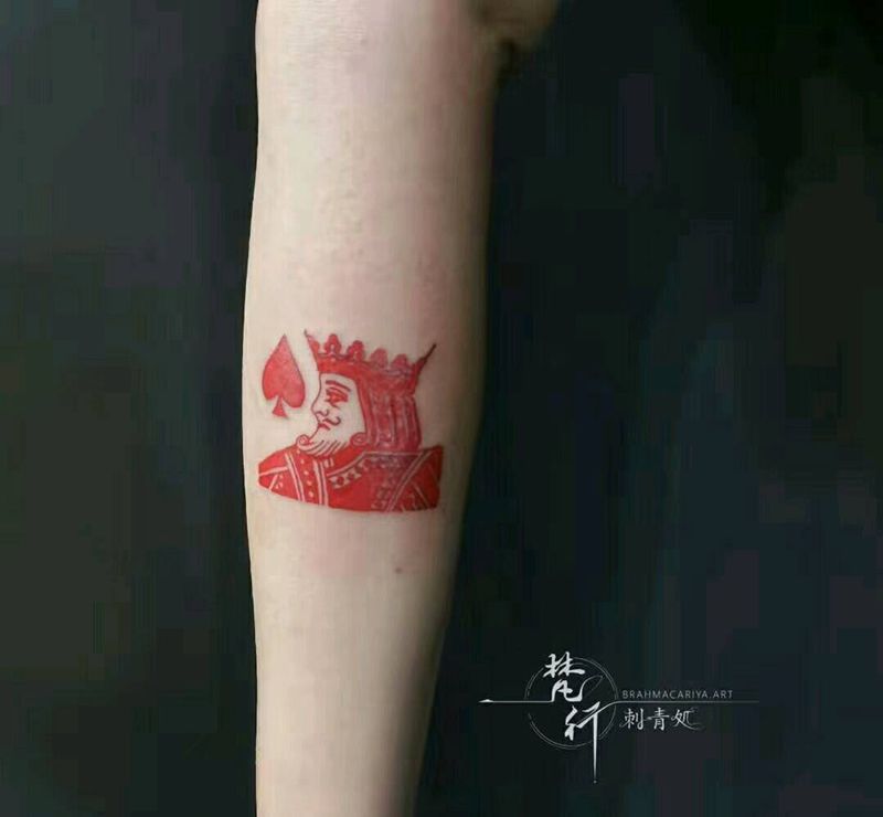 头像纹身图片_手臂老传统头像纹身图案