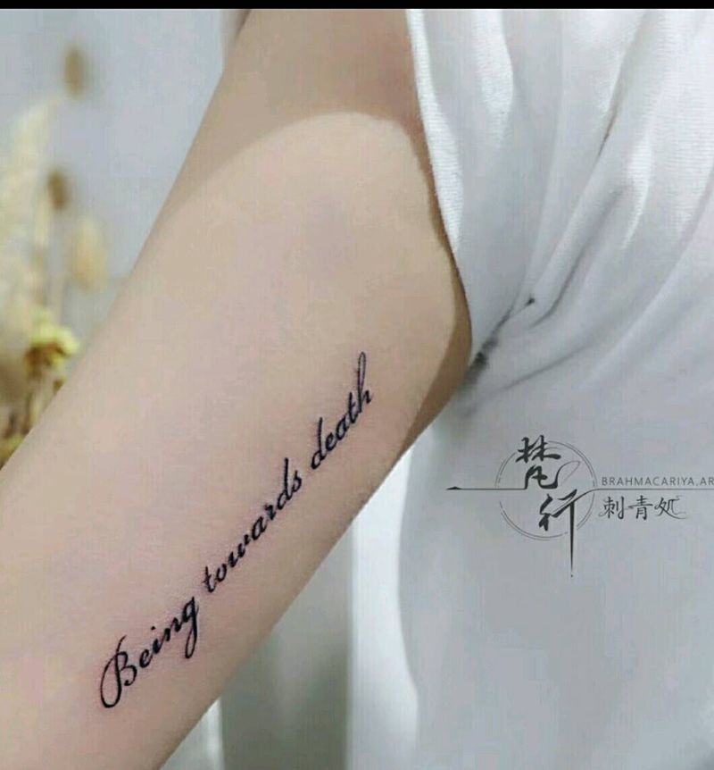 英文纹身图片_手臂欧美写实英文纹身图案