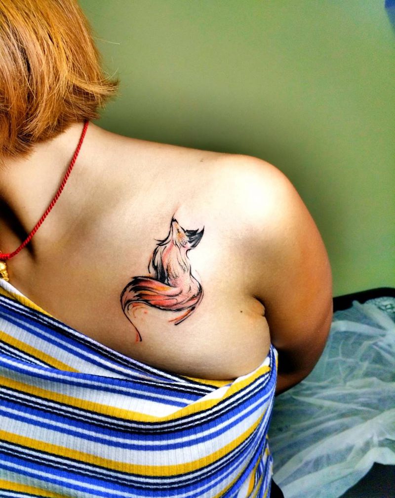 狐狸纹身图片