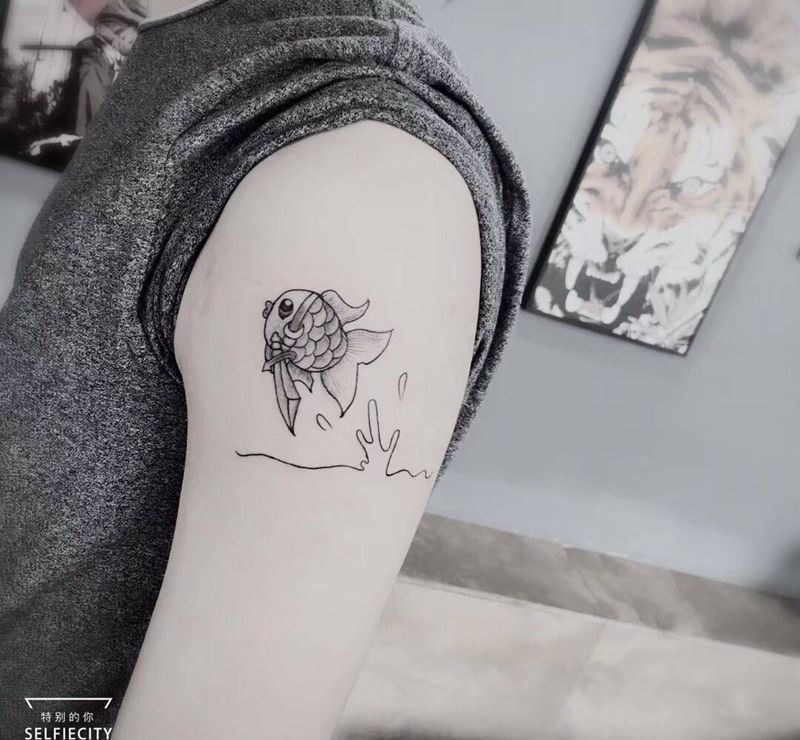 小鱼纹身图片
