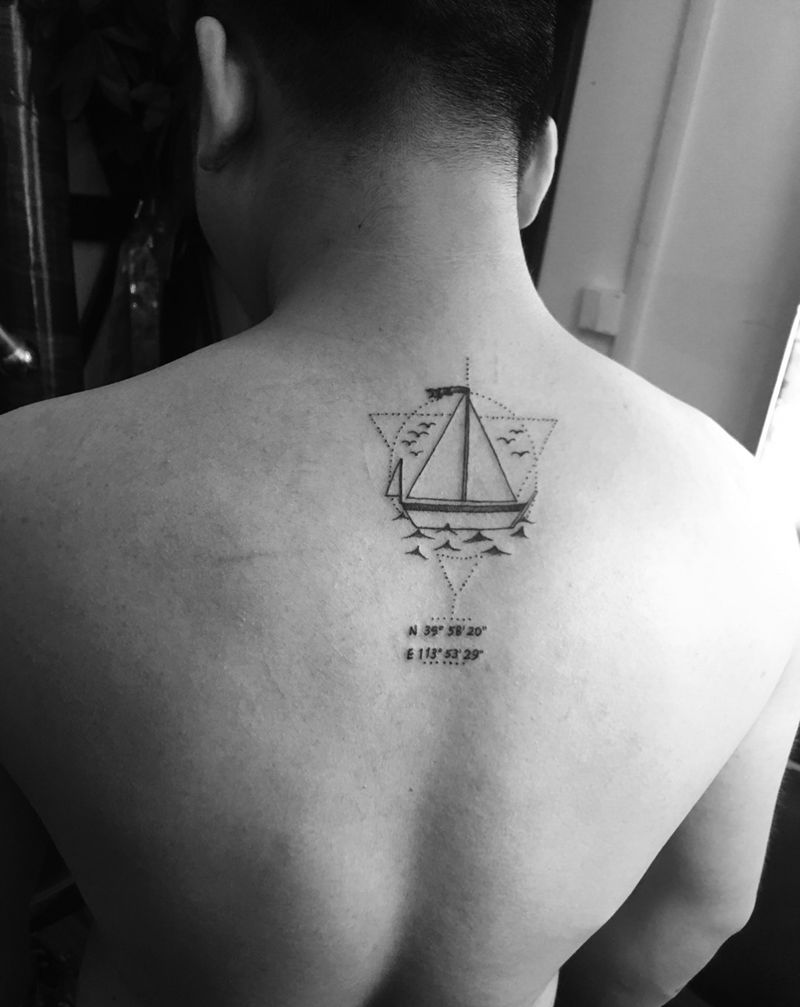 武汉经纬度纹身图片