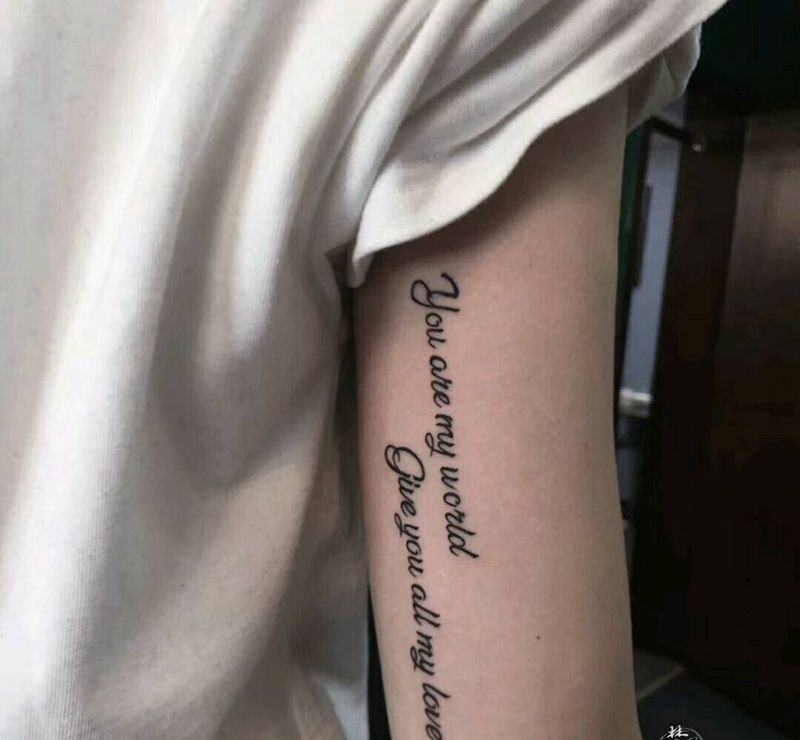 英文纹身图片_手臂纹身图案