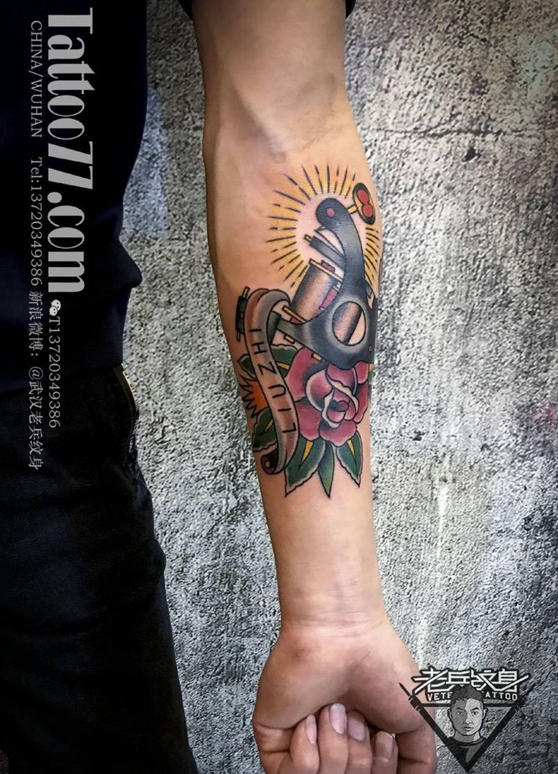 School 纹身机纹身作品纹身图片