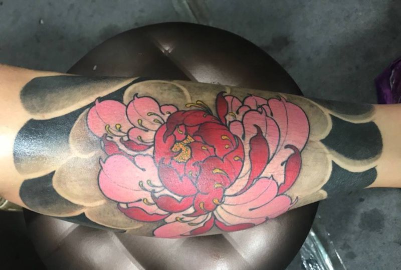 包小腿纹身图片