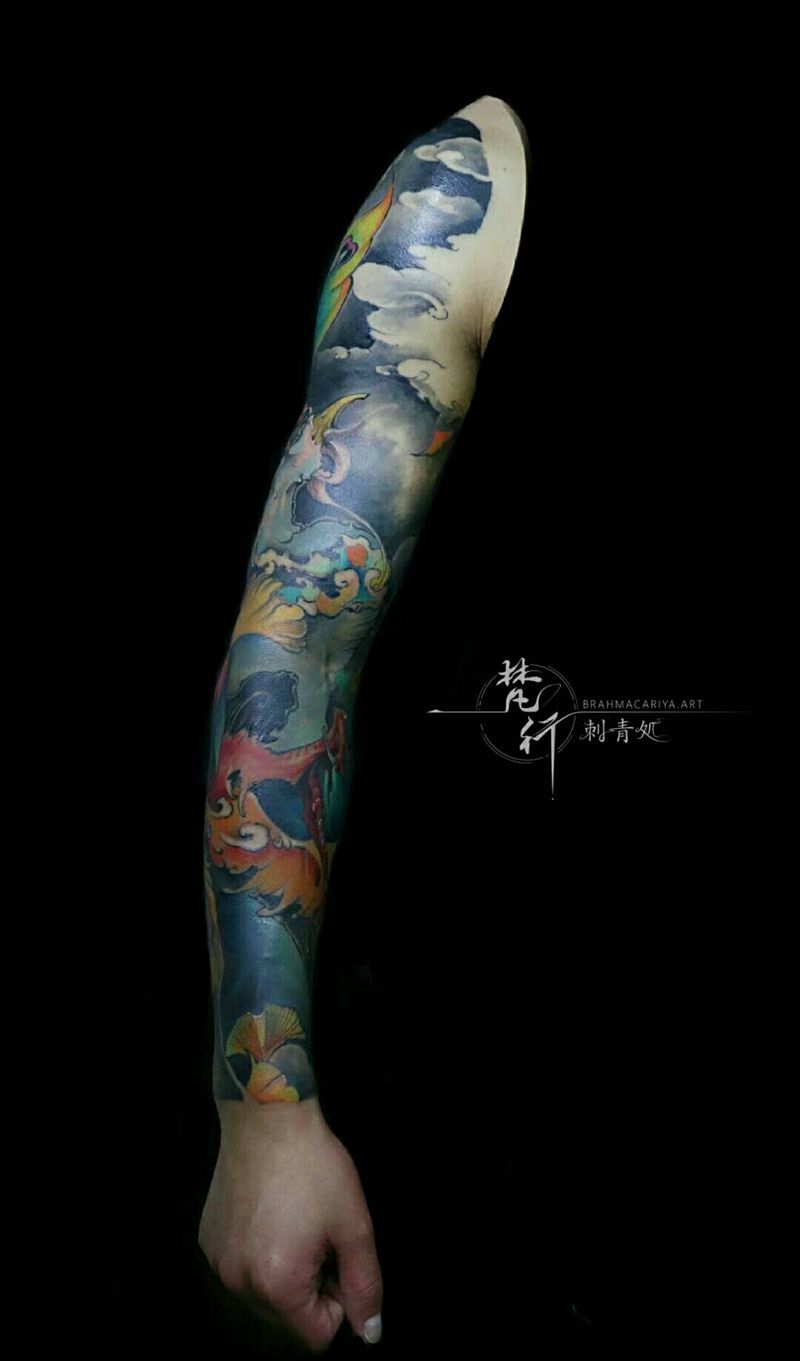 花臂纹身图片