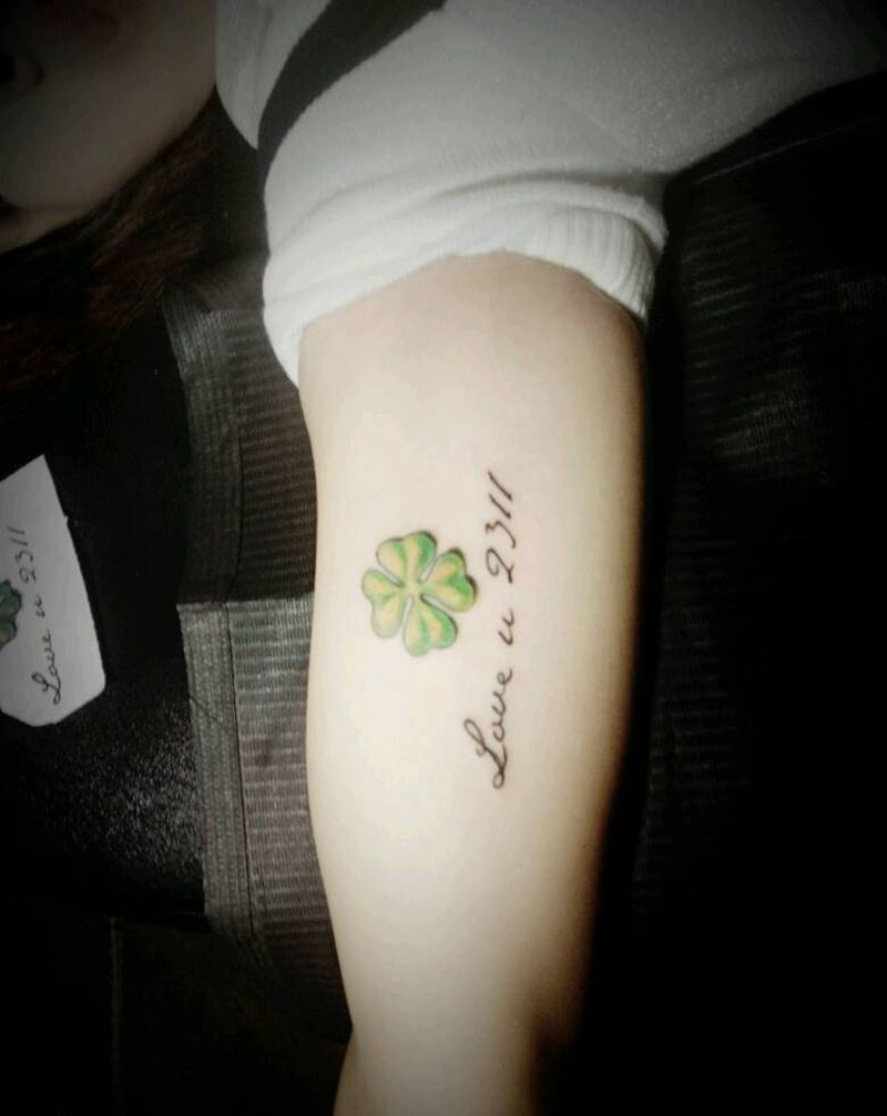 四叶草纹身图片