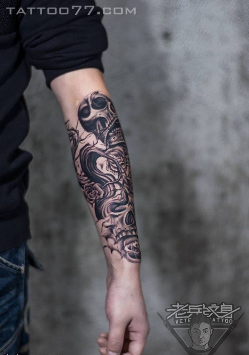 手部欧美纹身作品纹身图片