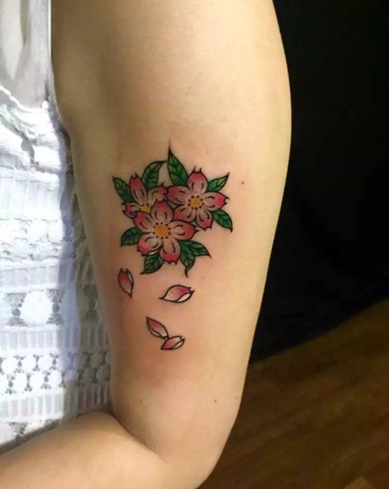 樱花纹身图片