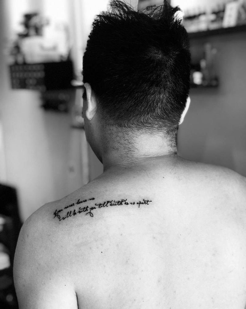 今日 英文小清新一枚 耗时20分钟纹身图片