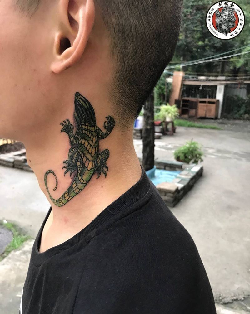 今日作品更新#蜥蜴完活#纹身图片