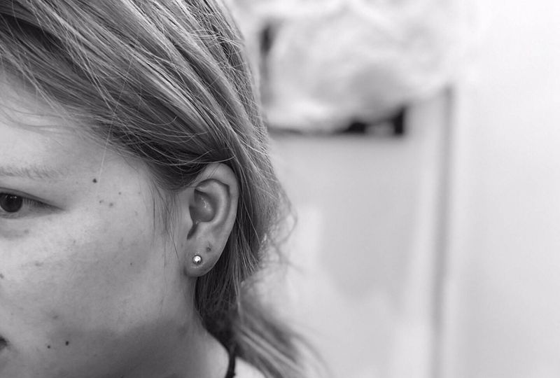 今日穿刺#手工耳钉#两枚纹身图片_耳钉纹身图案