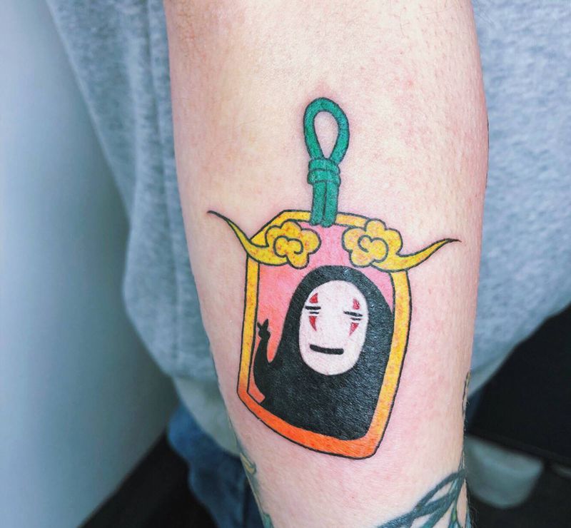 无脸男纹身图片_手臂New School纹身图案