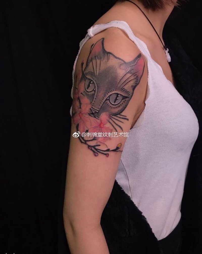 今日作品更新：美女一次扎3个 #小清新纹身# #武汉纹身#纹身图片