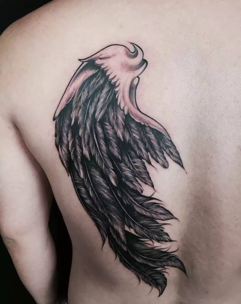 翅膀纹身图片