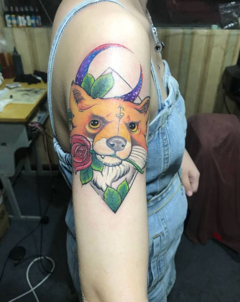 狐狸纹身图片