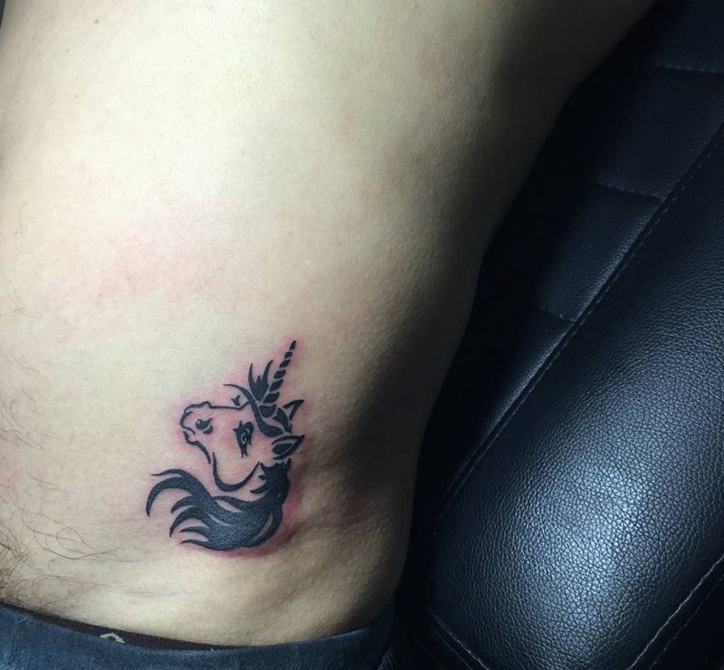 独角兽纹身图片