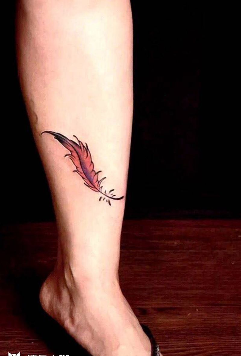 羽毛纹身图片