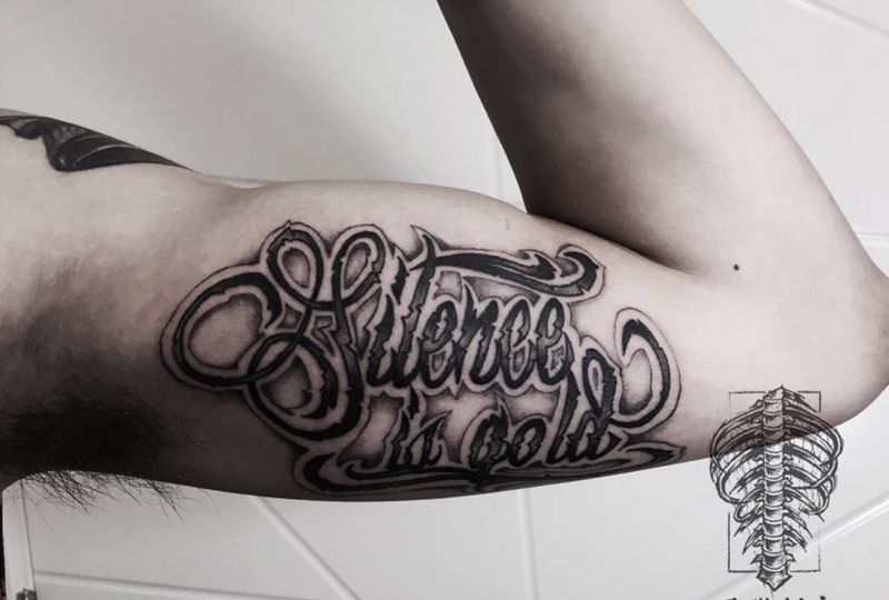 花体字纹身图片_欧美原创成品纹身图案