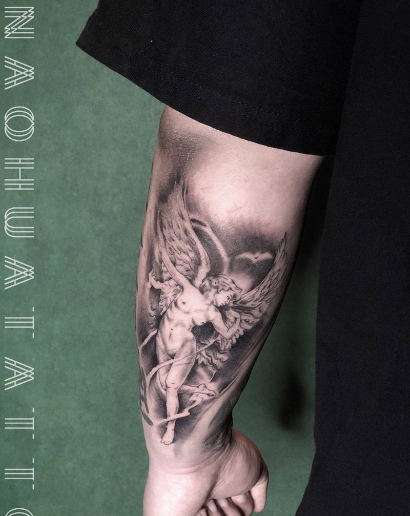 天使纹身图片