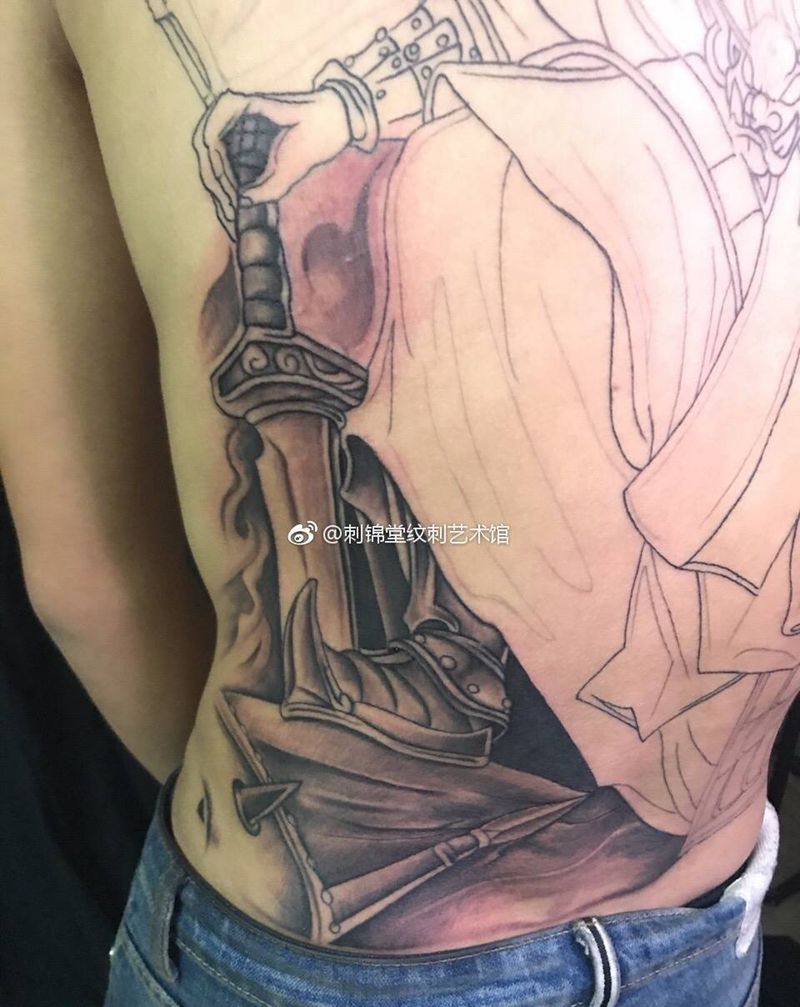 日常 明天继续 #满背纹身#纹身图片