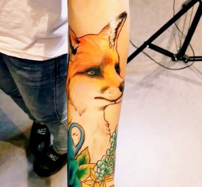 狐狸啊纹身图片