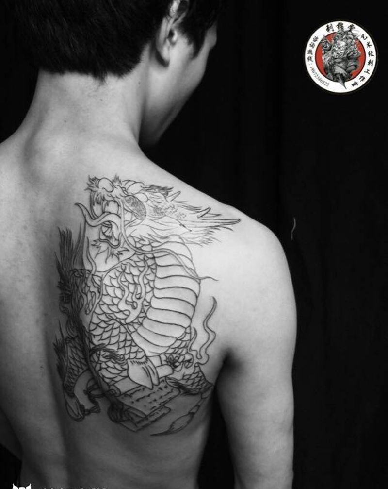 武汉纹身#刺锦堂纹身#今日作品更新 （未完成）纹身图片