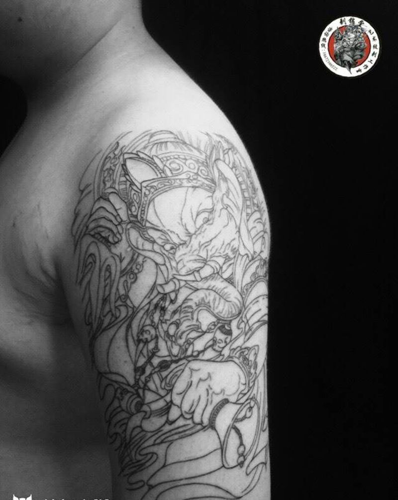 今日作品更新#未完成#纹身图片