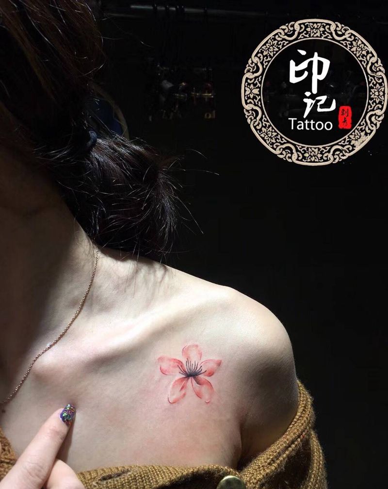 樱花纹身图片