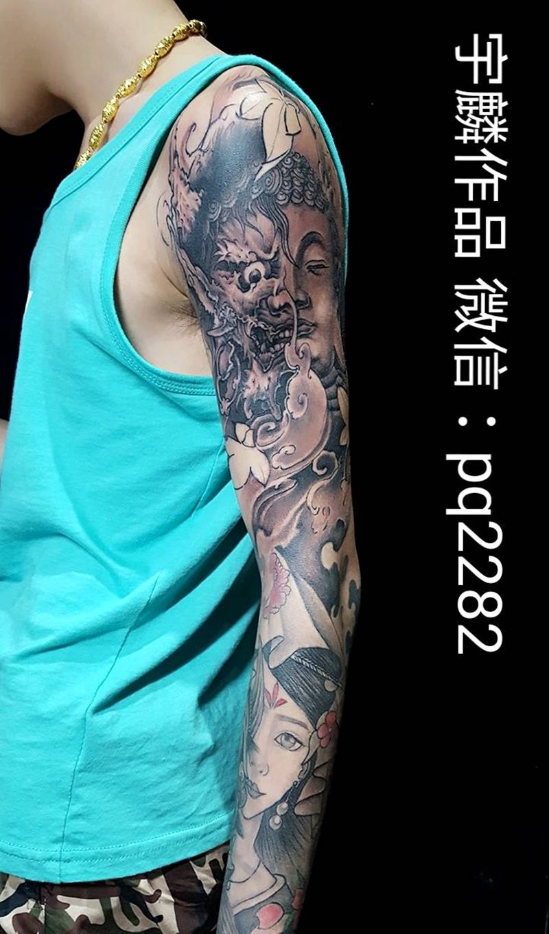 未完成纹身图片