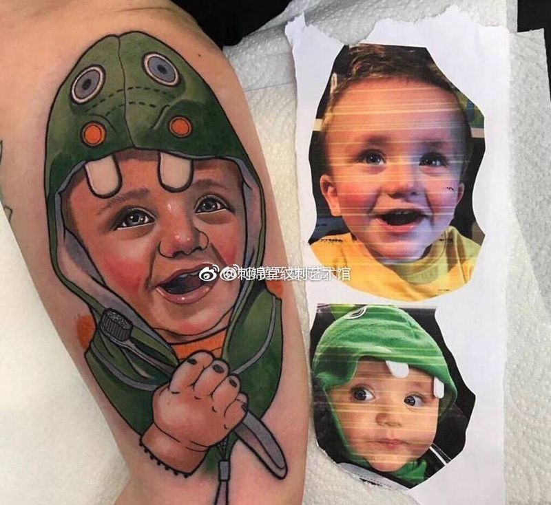 冷萌肖像款武汉·武汉刺锦堂纹身工作室纹身图片