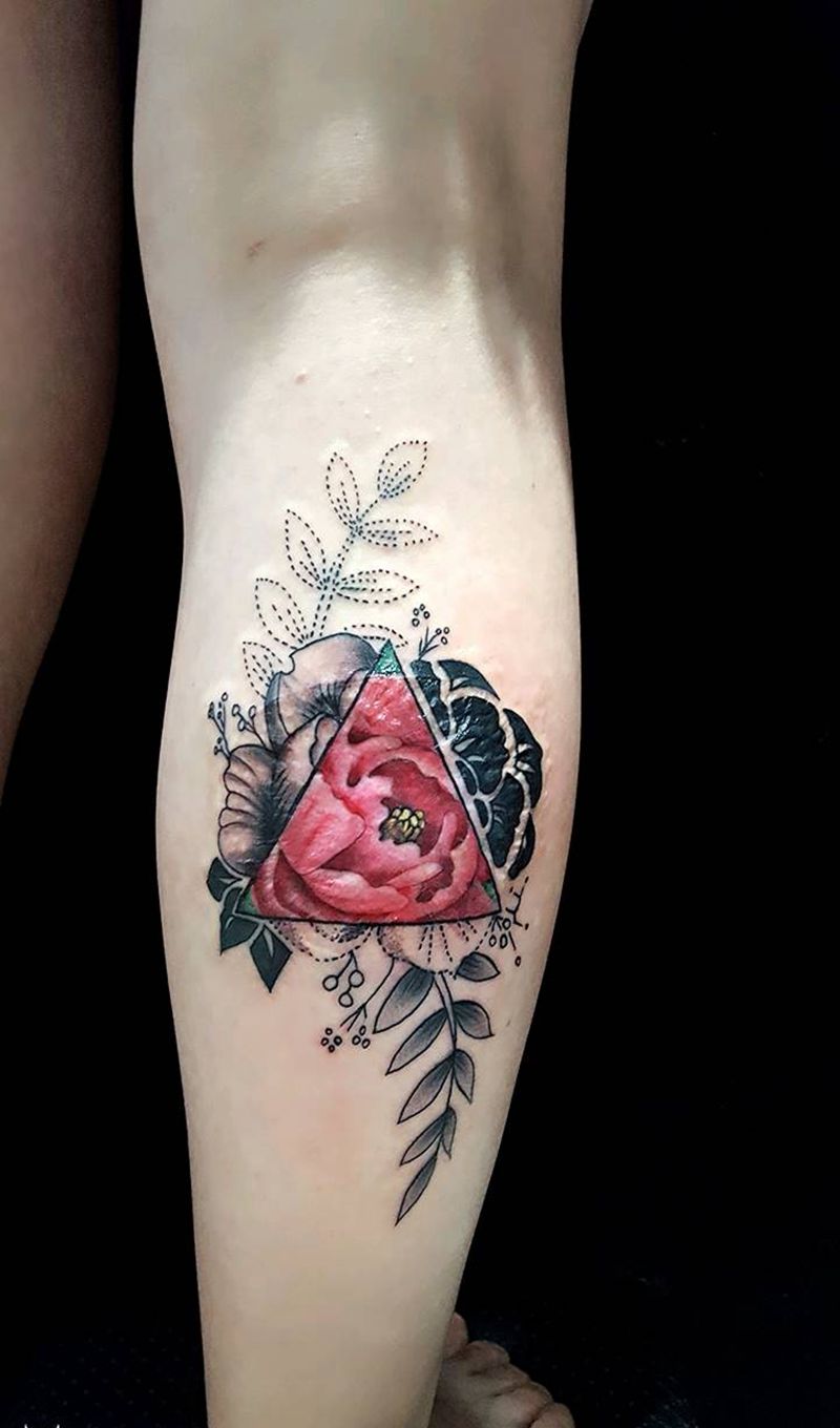 伤疤遮盖纹身图片