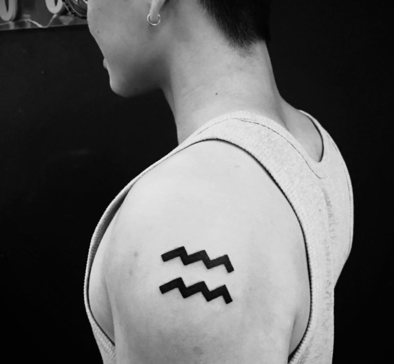 水瓶座♒️纹身图片