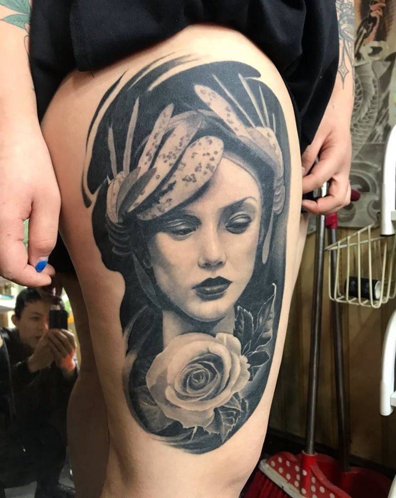 欧美女纹身图片