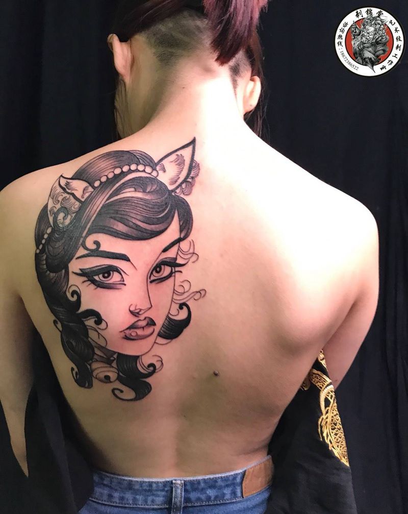 #刺锦堂纹身#今日作品更新 （未完成）胎记遮盖 旧纹身遮盖纹身图片