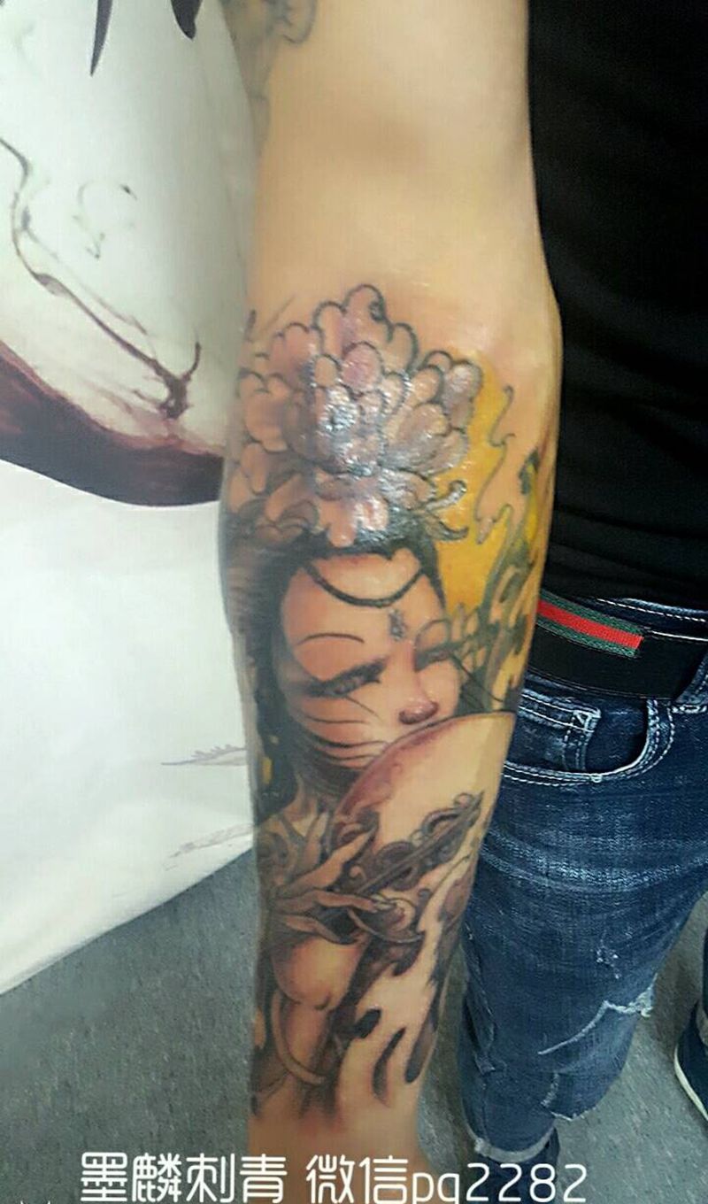 艺妓纹身图片
