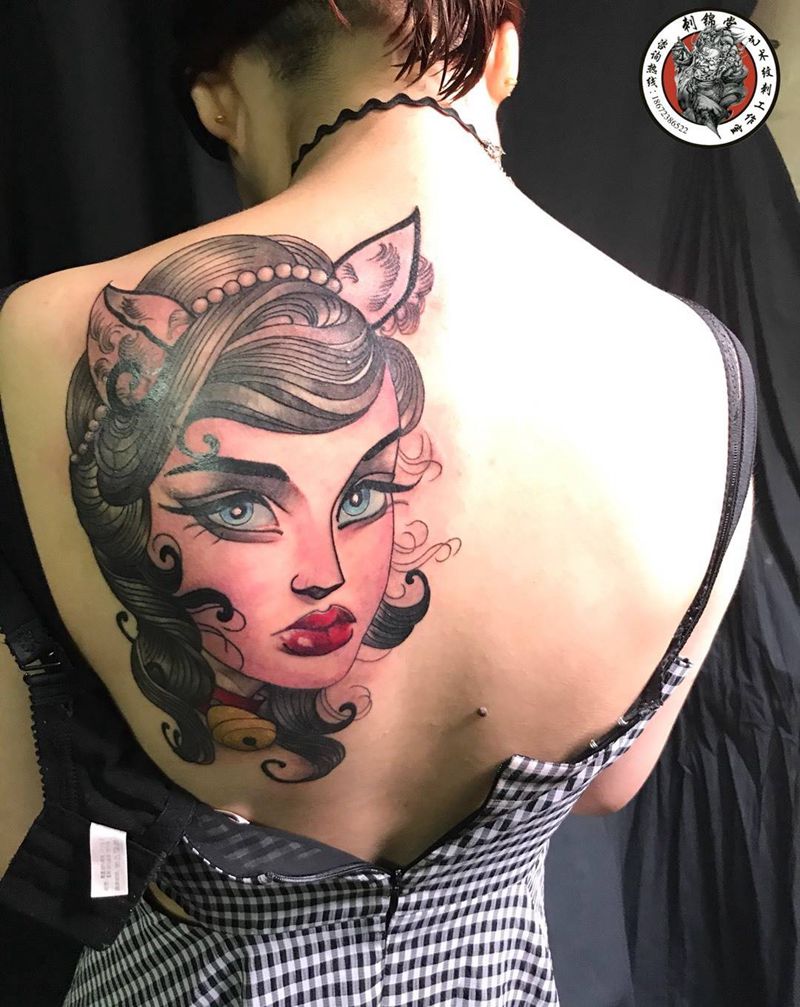 今日作品更新（new school）纹身图片