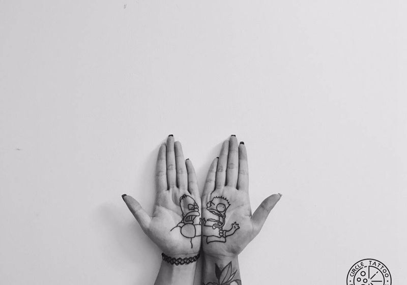 辛普森纹身图片