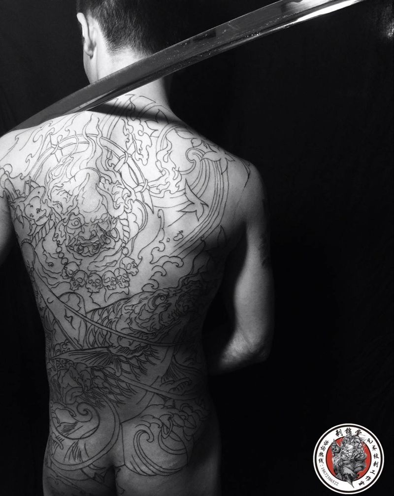 还不来上色 我也是服了你纹身图片