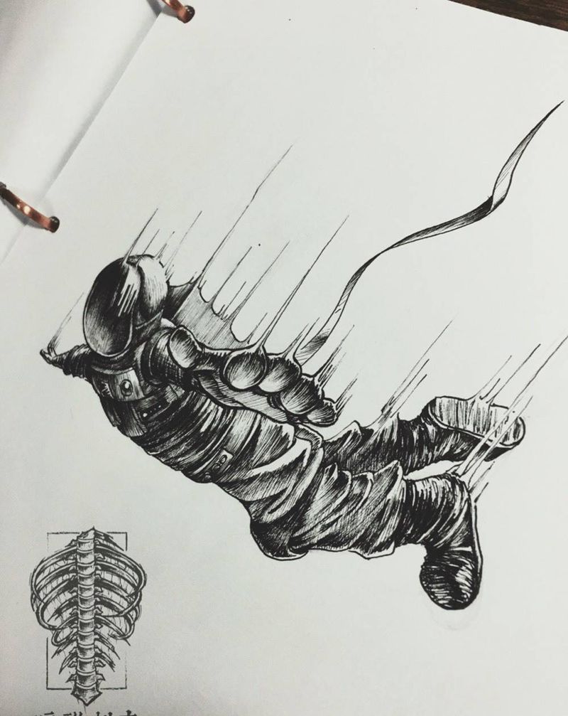 原创手稿纹身图片_手稿欧美纹身图案