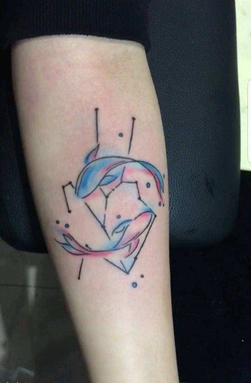 双鱼座纹身图片