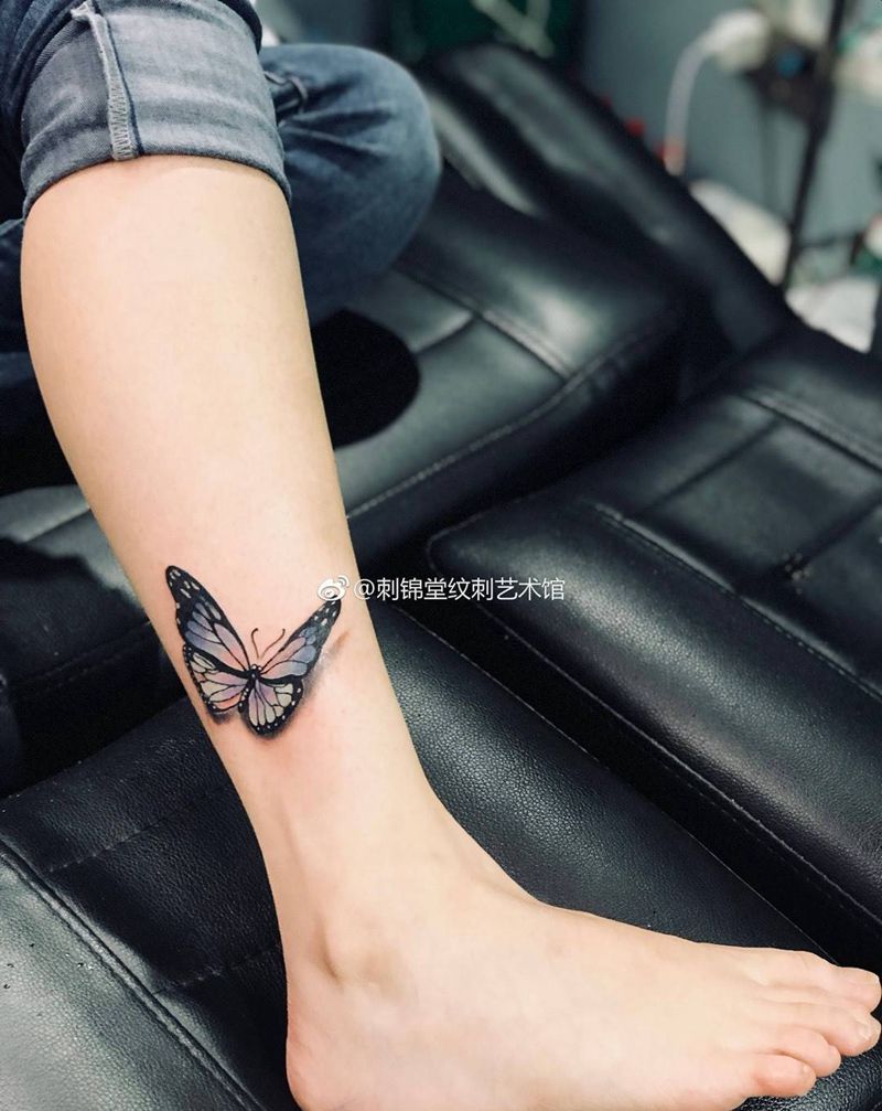 3D蝴蝶纹身图片