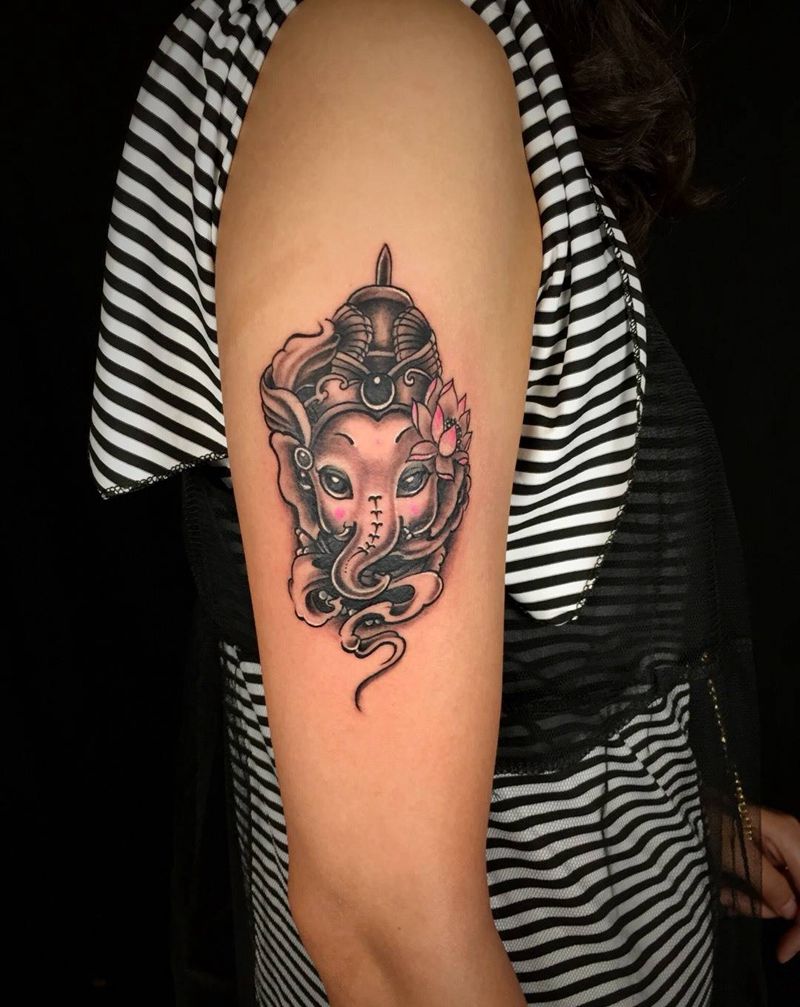 小象神纹身图片