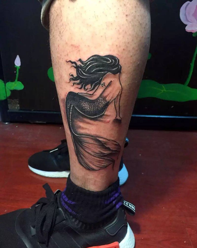 美人鱼纹身图片